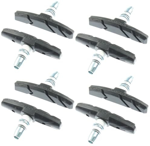 cyklar bakbromstrumma Cykel Bromsblock Gummi Cykeldel MTB Mountain Road Cykel Lättvikts V-broms Skor Pads Cykel(4 Pair Black)