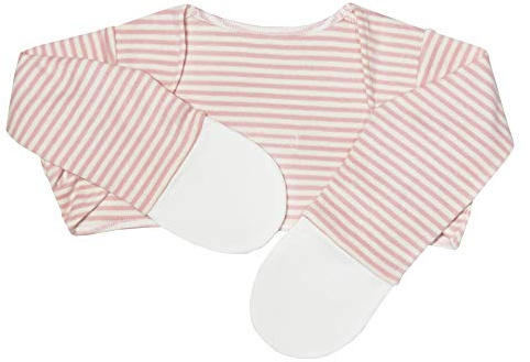 Edenswear Manoplas con infusión de zinc para niños con eccema (36 meses, rosa)