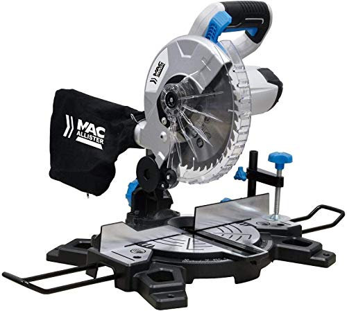 Mac Allister 1500W 220-240V 210mm Compound mitre Saw MMIS210C-B Comes with 210 mm 40 Tooth TCT Blade