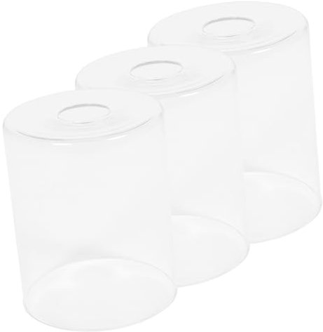 BESTonZON 3stücke Teiliges Transparenter Glas-lampenschirme Für Deckenleuchten Dekorative Ersatzlampenschirme Für Hängeleuchten Geeignet Für Wohnzimmer Schlafzimmer Und Cafés