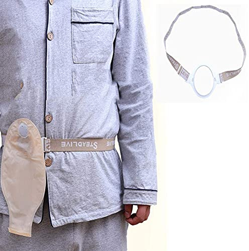 Stoma-Gürtel Ostomie Gürtel Stoma-Bauchbinde, Taillenstütze zum Tragen am Bauch, Stoma-Fixierungsbeutel – atmungsaktiver Bauchband für Bauchhernien für Mann und Frau – Stoma-Beutel Nicht im Lieferumf