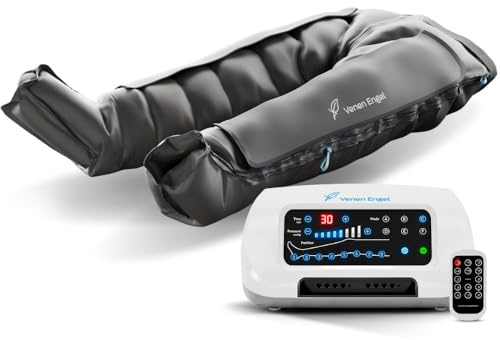 Venen Engel 8 Premium Medical mit Lymph-Flow Pants | 8 Luftkammern | 6 Massageprogramme | Medizinisch zertifiziert | Recovery Boots Beinmassagegerät | Ergänzend zu manueller Lymphdrainage