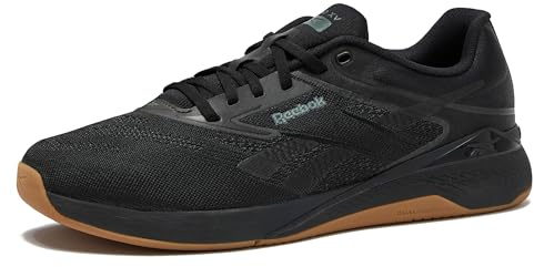 Reebok Nano X5 Mens Shoes, Cross Training Sneakers for Men, Black/Grey 5/Reebok Lee 3, 9.5