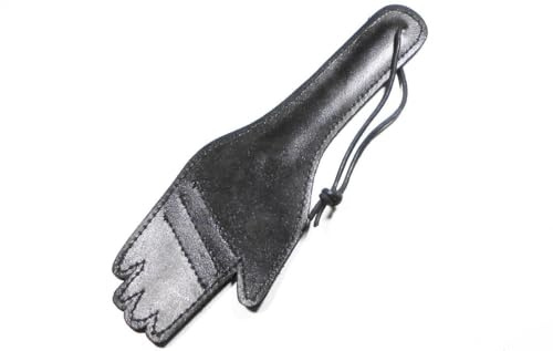Sduxion Pagaie en cuir, fouets de cheval, pagaie équestre en cuir