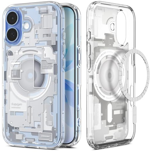 Spigen Ultra Hybrid Zero One MagFit Case for iPhone 17, MagSafe Compatible Phone Cover - White