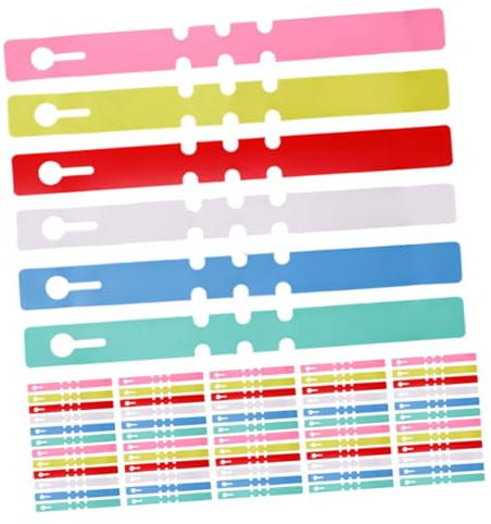 Didiseaon 1200 Pièces Étiquettes Plantes Réglables PVC Anneaux Multicolores Étanches Marqueurs Suspendus pour Plantes Résistantes Aux Intempéries Identification pour Jardin et