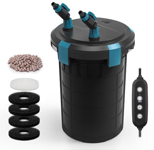 Fishnanny Filtro esterno per acquario ultra-silenzioso con controller DC (18W)