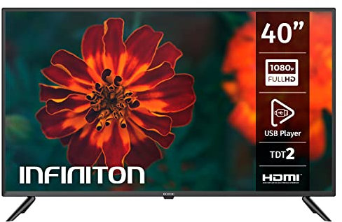 Television LED 40 INFINITON INTV-40BA130 Full HD (USB, HDMI, Modo Hotel, Reproductor/Grabador USB)