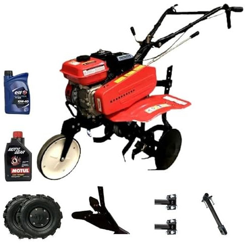 SAKAWA Motoazada Motocultor Arranque Manual 7CV 3V con Accesorios + Aceite
