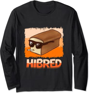Hibred Baking Flour Rolling Pin Cake Smoking Bread Long Sleeve T-Shirt