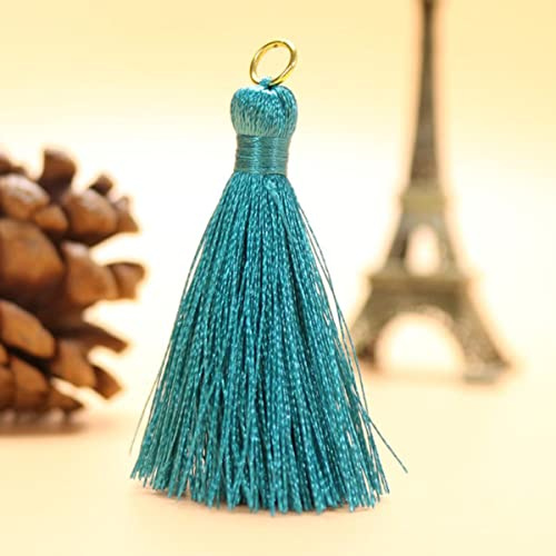 5 pz Antirughe Verticale Poliestere Nappa Frangia Fatta A Mano FAI DA TE Spazzola Accessori Per il Cucito Trim Pendente per Tende Complementi Arredo Casa-blu-verde