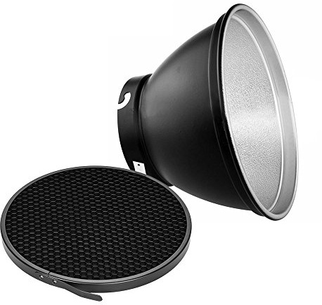 Camnoon 210mm di Elinchrom Supporto Di Riflettore Diffusore Ombra di Lampada Ombra con 60 ° Griglia di Nido per Elinchrom Mount Studio Strobe Flash Light Speedlite Ritratto e Accessori Fotografia