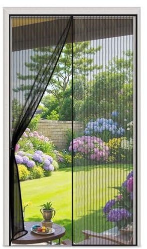 Fliegengitter Balkontür 120x220 cm, VerstäRkter Magnetischer fliegengitter tür, Befreit Insektenschutz Balkontür, Verwendet für Balkon Wohnzimmer Terrassen türen und Vorhänge Fliegengitter Magnet