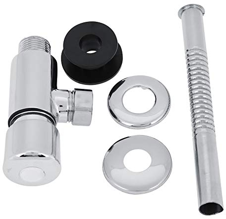 Fdit Urinoir Robinet de Chasse Urinoir Urinoir Robinet de Chasse Chrome Mur Monté Type de Bouton Placard Exposé Retard Manuel Arrêt Automatique pour Salle De Bains WC