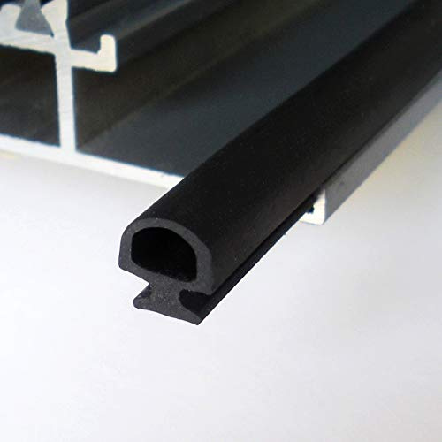 YFCTLM Striscia di Tenuta 5m Larghezza Inferiore 5/6/7mm EPDM Strips Strips Strisce Bridge Porta in Alluminio/Finestra Strisce di plastica sigillata Energia Risparmio energia e Porte (Color : 7mm)