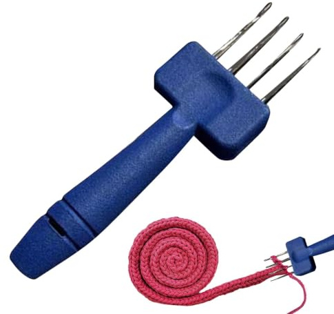 Cordy Icord Maker Werkzeug, 4 Zungennadeln Häkelwerkzeug | Cordy Icord & Latch Tool, Tragbares Strickzubehör, Cordy Icord 4 Häkelkabelstrickwerkzeug Zum Abketten Oder Einfassen