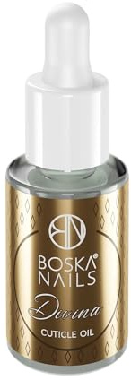 Boska Nails Divina - Aceite para cutículas de lujo para uñas perfectas, 5 ml, aceite de almendras y aguacate, aceite de jojoba, vitaminas para uñas