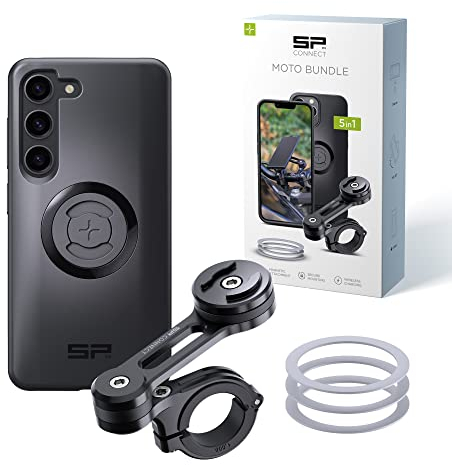 SP CONNECT Moto Bundle | SPC+ | kompatibel mit Samsung S23 | Handyhalter für Motorrad Bike Moped Roller | Gadget Halterung für Navi