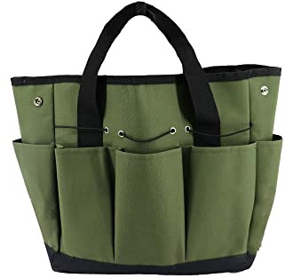 Sac fourre-tout multifonction de luxe avec poches pour outils de jardinage et entretien des électriciens (vert)