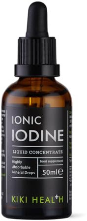 KIKI Health Ionic Iodine Liquid Concentrate | Potassium Iodine Drops Supplement | Thyroid Support, Metabolism, Detox Boost - Cognitive Function & Immunity – 50 ml