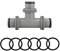 Zueyen Pool Hose Adapter, T-Piece Extension for Hose Connector 38 mm, 3-Way Hose Connector, Pool Connection Set for Intex Bestway Coleman, for Pool Hose Connector Extension