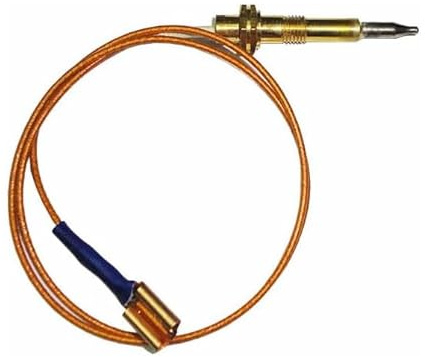 FIGEVIDA Termocoppia di sicurezza per Tripla corona lunga 520 mm. con attacco faston C00074280 per cucina piano cottura - H4776 Compatibile con Ariston Scholtes - Indesit - Star - Franke - Smeg