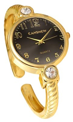 CANSNOW Spangenuhr Damen – Stilvolle Uhr Damen in Gold und Silber | Modische Damenuhren | Damen Uhr Gold | Uhr Damen Silber | Damenarmbanduhr für Frauen