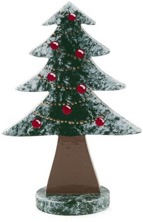 Rudolphs Schatzkiste Weihnachtsbaum flach groß BxHxT 6,5x9,5x3,5cm NEU Holzbaum Holzdeko