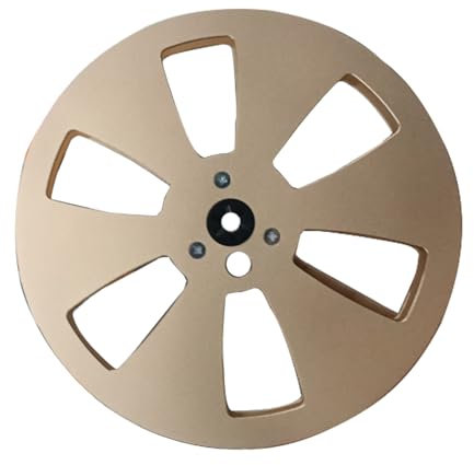 BHFYOB Bobine vide en alliage d'aluminium de 6,35 mm et 17,8 cm pour enregistreurs à bande à 6 trous pour plateau sonore ouvert
