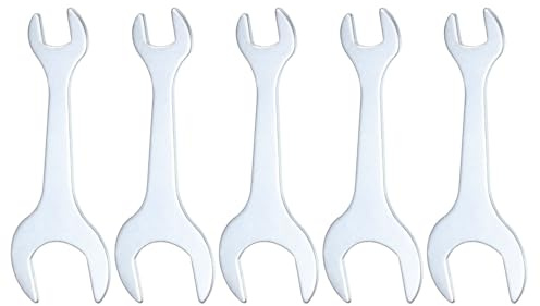 QUARKZMAN 5Pcs Clé à Fourche Doubles Fines 14mm x 30mm Métrique Clé Plate Extra Fine et Petite, Galvanisée, pour Réparation Automobile et Assemblage de Meubles