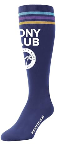 Equetech Junior Official Pony Club Riding Socks (2 Pairs) - UK12-4 / UK4-8