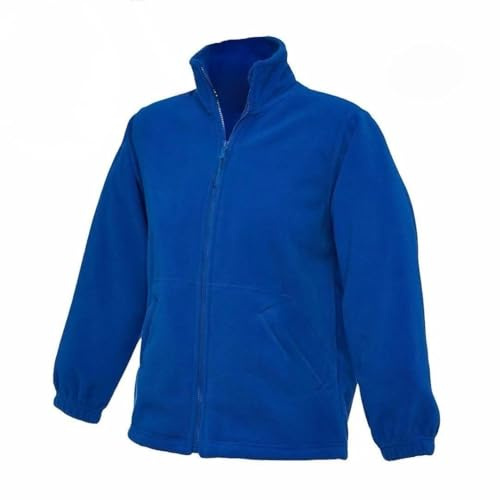 Full Zip Fleece Unisex Childrens Classic Jacket - Comfort and Warm, 100% Polyester Super Anti Pill Micro Fleece | Full-Zip Front Girls Boys (UK, Age, 13 Years, Regular, Kids, Royal)