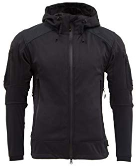 Carinthia Softshell Jacket Spezialkräfte Herren Softshelljacke, atmungsaktive, winddichte Übergangsjacke, Schwarz