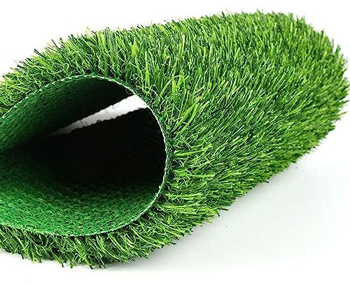 RUANLOV Rugs Gazon Synthétique Exterieur, Faux Gazon Artificiel pour Balcon, Terasse et Jardin, Fausse Herbe Balcon, Tapis Herbe Artificielle - Vert (0.6x10.3m/2x34Fet)