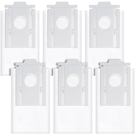 Benfosh 6pcs VCA-ADB95 Dust Bag for Samsung Jet-Bot for Jet-Bot AI Robot Vacuum Cleaner Accessories, Large Capacity Vacuum Cleaner Bag Replacement Bag Spare Parts