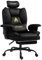 Symino Gaming Chair with Footrest, Computer Chairs, PC Chair with Pocket Spring Support, Ergonomic Comfortable Gaming Chairs for Adults, Black