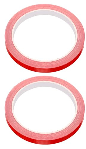 VANZACK Nastro Protettivo Adesivo per Bordi Racchetta da Ping Pong Rosso 10 M X 1 Cm, Protezione Flessibile e Resistente per Paddle da Tennis Tavolo, Accessorio per Casa e Club