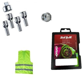 BULLONI ANTIFURTO AUTO STILL BULL PER CERCHI IN LEGA COMPATIBILE CON TOYOTA C-HR dal 12/2016 (382) BULLONE PER CERCHIO RUOTA FARAD KIT DI 4 PERNI+1 CHIAVE