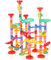 Ucradle Marble Run, 139 Pcs Marble Runs Toy 79PCS action pieces + 60PCS Marbles, Marble Maze Race Coaster Track Game Set, STEM Educational Learning Toy for Kids Boys and Girls 3+Years Old