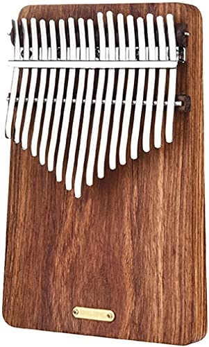 KISOARTWQ Kalimba Instrument daumenklavier Marimba Keys Portable kalimbas 17 Tasten Rot Sandelholz Daumenklavier für Aufführungen, Farbe: Braun，17-Ton B-Key Kalimba für Reisen, mit Klavieretui