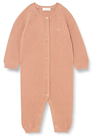 Noppies Baby Playsuit Monrovia Long Sleeve Salopette, Café au lait-P788, 56 Unisex-Bimbi