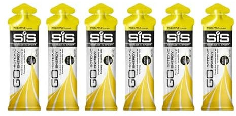 MM SIS Go Isotonic Energy Gel 6 Pack - Pineapple Flavour | Fast Absorption | Endurance Fuel for Running, Cycling & Triathlons | Performance Boost | Vegan-Friendly