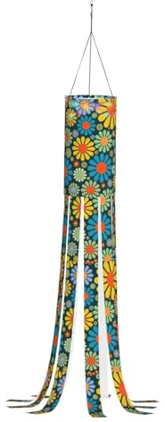 Manica a vento festiva, motivo hippie, decorazione fantasma di Halloween, estetica, autunnale, per esterni