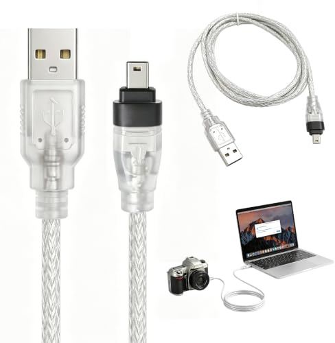 Cavo FireWire a USB ad alta velocità, 400 MBPS Adattatore FireWire Compatibile con dispositivi IEEE 1394, I.LINK per videocamere, dischi esterni, computer portatili e apparecchiature digitali anno
