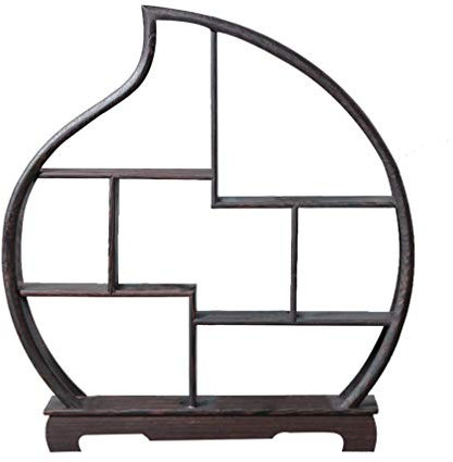 Healifty Vitrines chinoises en bois de palissandre pour décoration principale sans ornements (forme pêche)