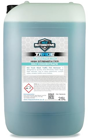 HLS Supplies 25L TW-25 Truck Wash - Non Caustic TFR Road Traffic Film Remover for Cars and Commercial Vehicles
