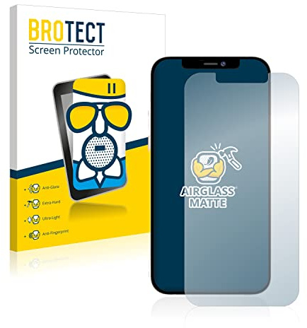 BROTECT Entspiegelungs Schutzglas für Apple iPhone 12 Pro Max Schutzfolie Panzer Folie Glas Matt [Extrem Kratzfest 9H, Anti-Reflex, Anti-Fingerprint]