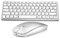 DE Layout Tastatur Maus Set Kabellos, Bluetooth Tastatur mit Maus für Tablet/iPad/Laptop/Phone, Kompakte mit iOS/Android/Windows Computer Integrated Machine