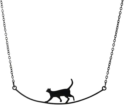 VASSAGO Katthalsband för kvinnor promenad katt halsband djur halsband för kattälskare sött nyckelben halsband katttillbehör smycken, Adjustable, Rostfritt stål, Ingen ädelsten