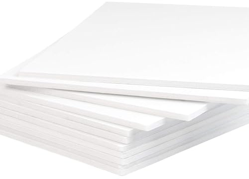 PROTECTAFILE 10 Pack A0, White Foam Board 5mm Thick Polyester M Cover (Sponge with Valve) (A0, Inches)